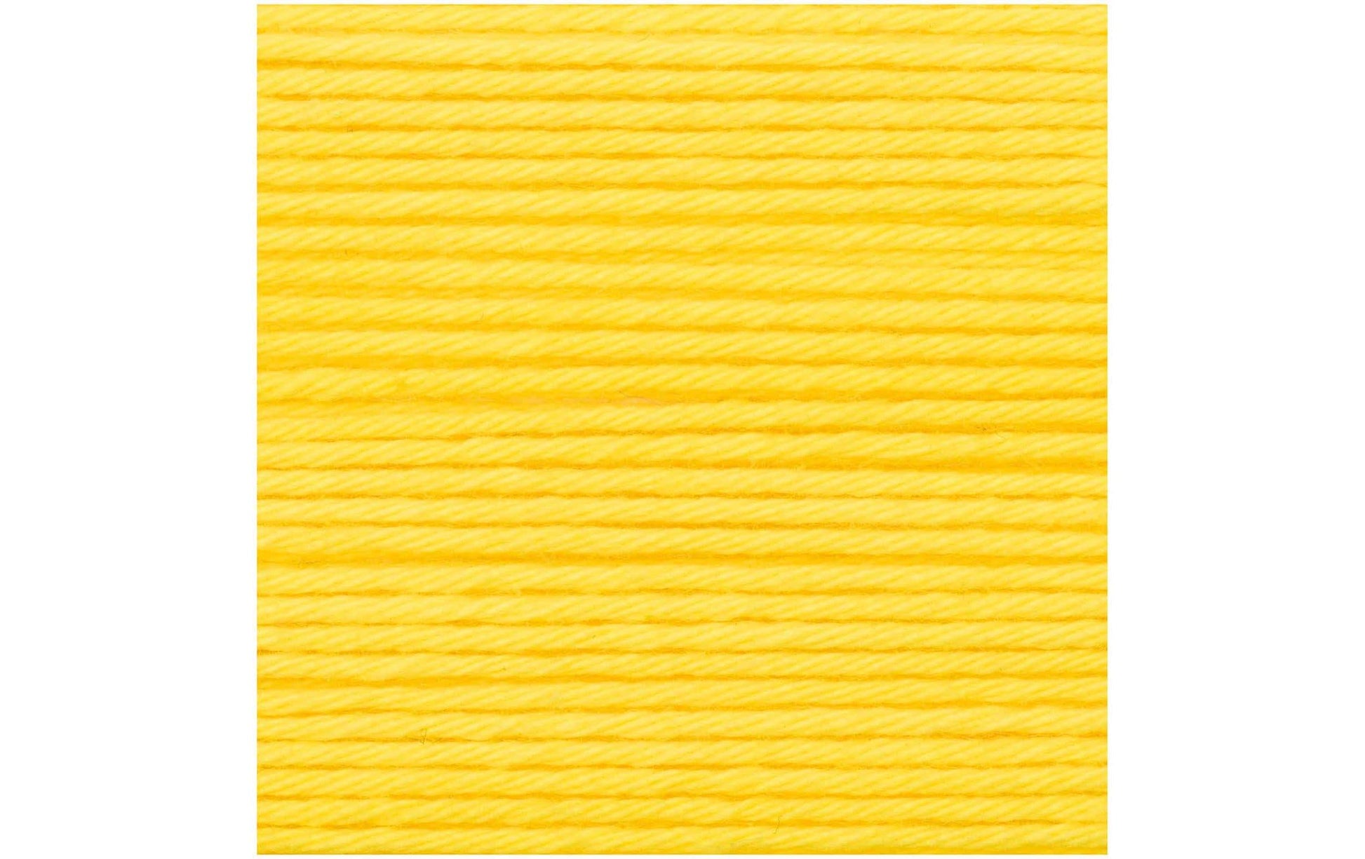Rico Design Creative Ricorumi DK Wolle Baumwolle Gelb – 25 g, 57,5 m, Nadel 3 mm
