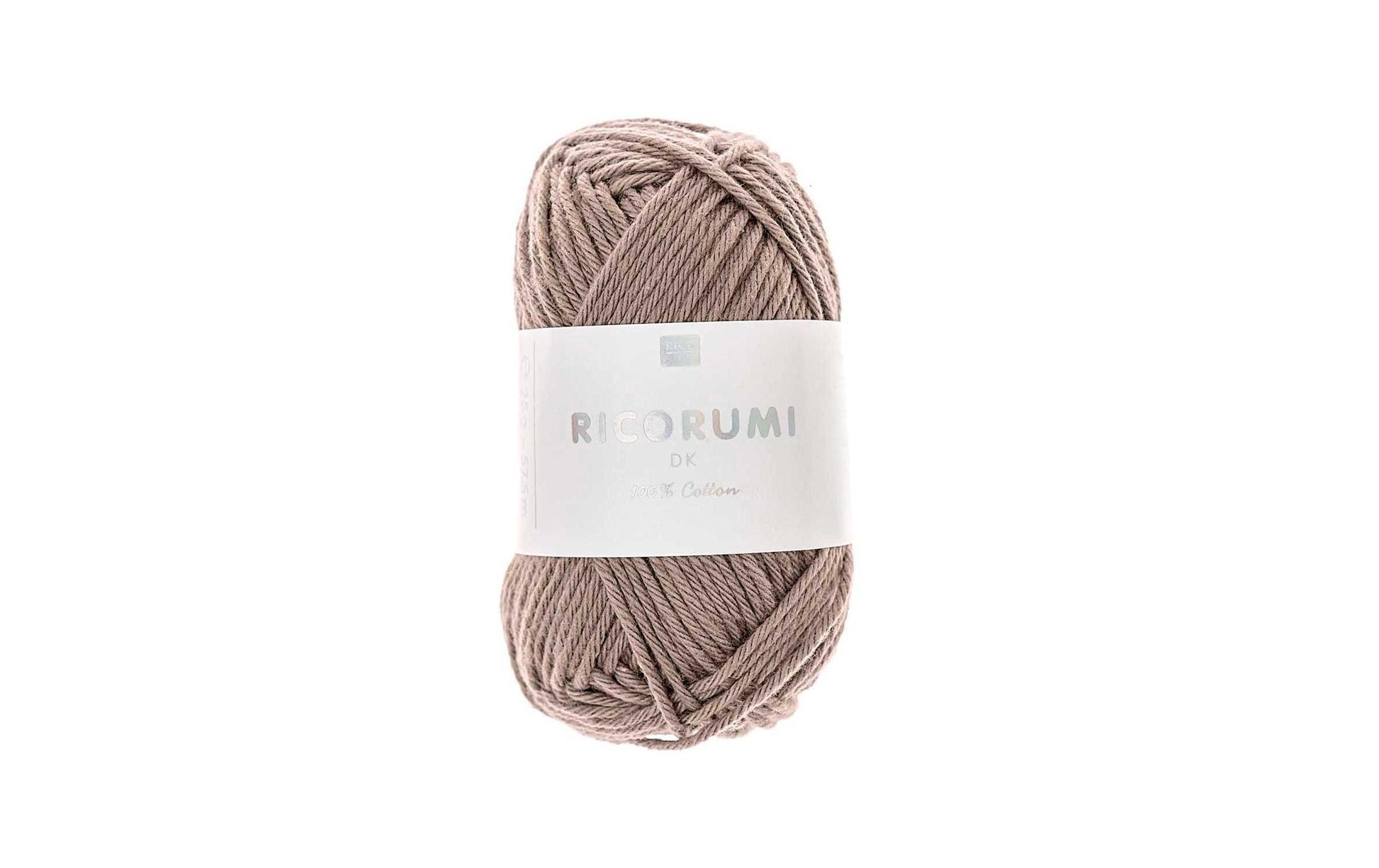 Rico Design Creative Ricorumi DK Garn Braun – Baumwolle, 25 g, 57,5 m, Nadel 3 mm, 1 Stk.