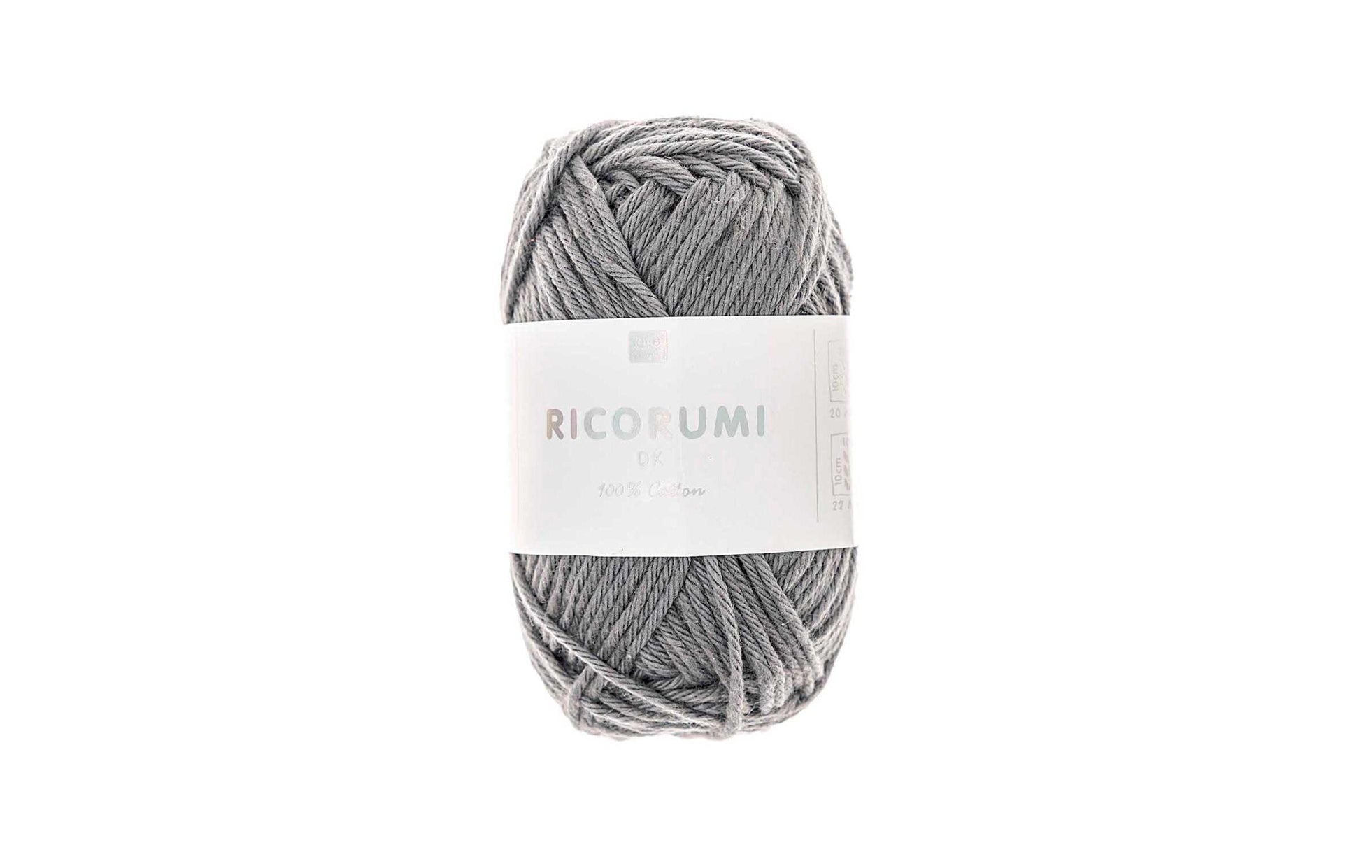 Rico Design Creative Ricorumi DK Wolle Schwarz – 25 g, 57,5 m, Nadel 3 mm, 100% Baumwolle, 1 Stk.