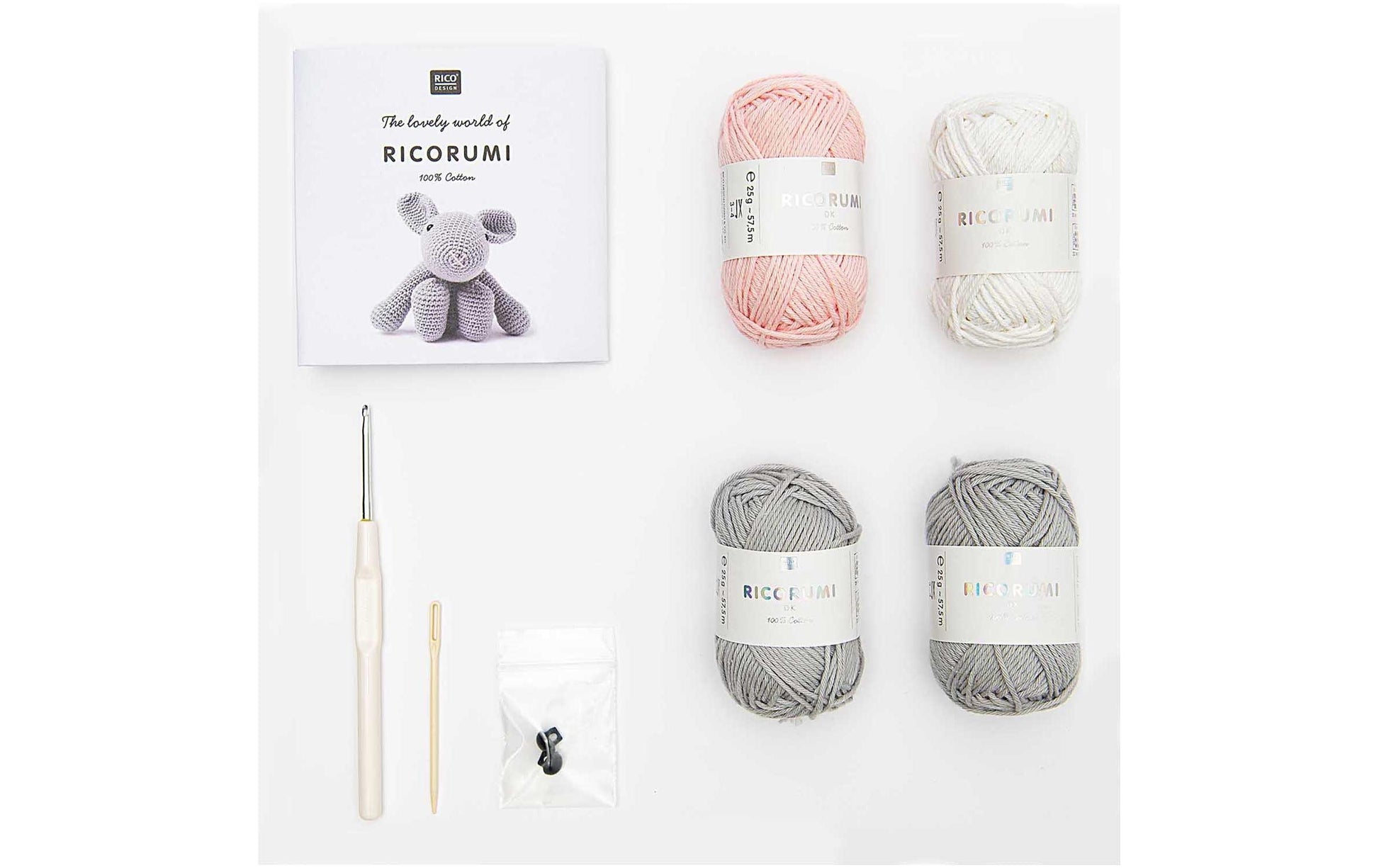 Rico Design Häkelset Hase – Mehrfarbig