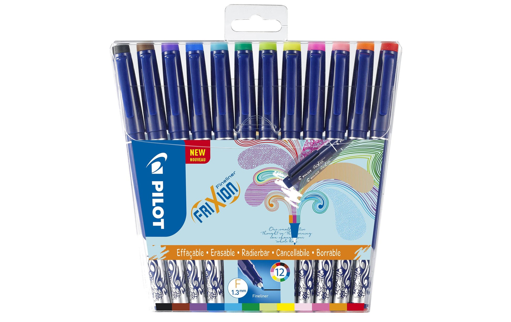 Pilot Fineliner – 12er-Set – 0,45 mm – 12 Farben, sortiert