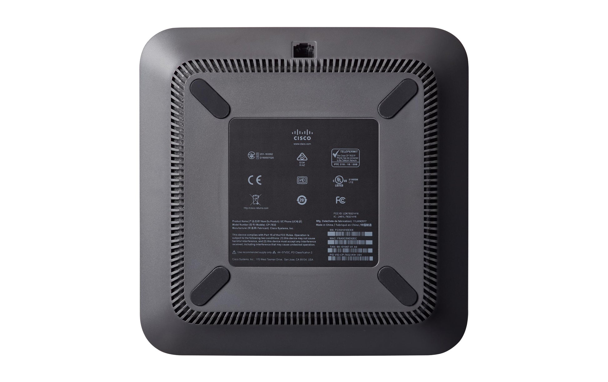 Cisco 7832 IP-Konferenztelefon – SIP