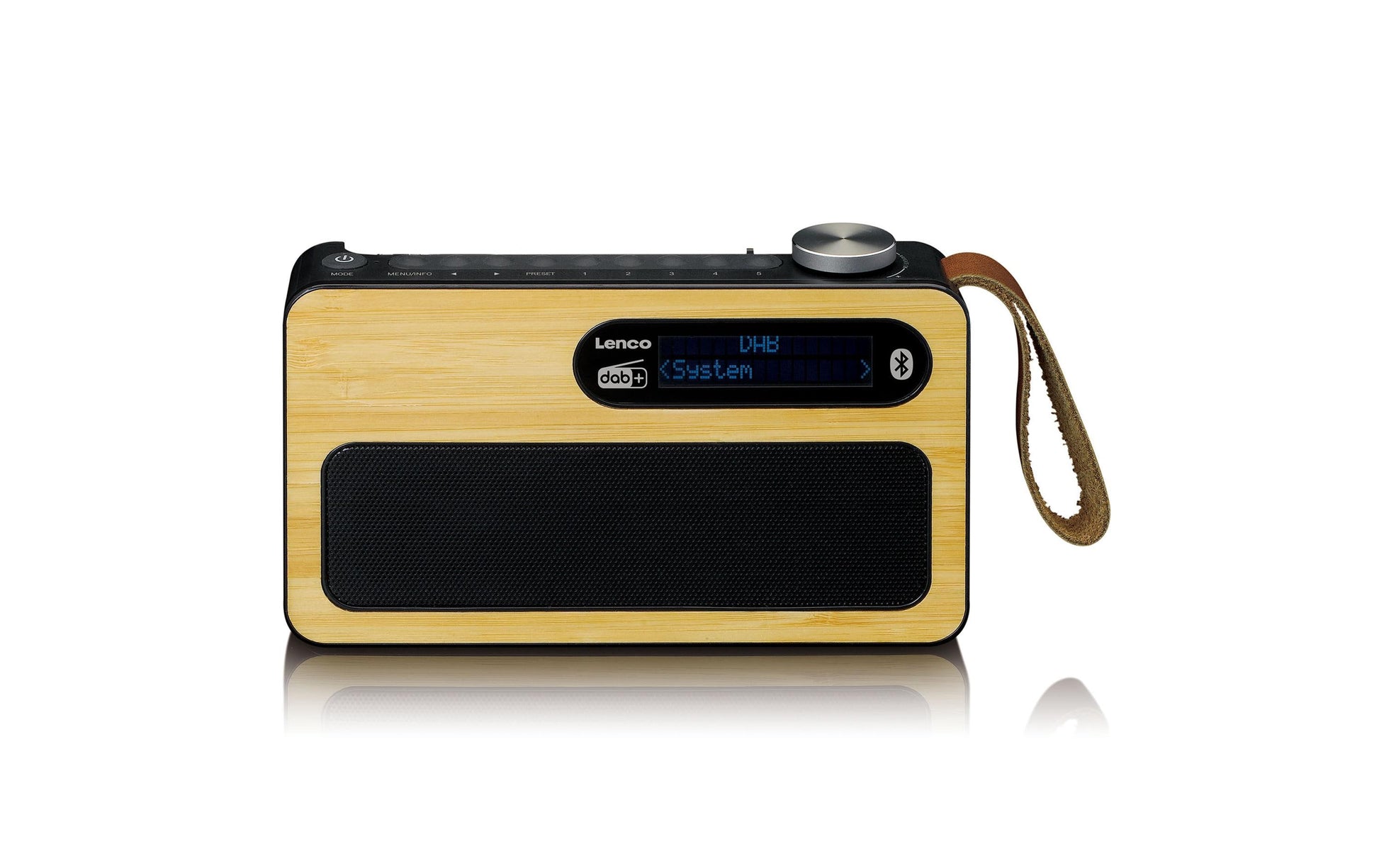 Lenco PDR-040 – DAB-/Internetradio – Portabel – DAB+, UKW, Bluetooth, Akkubetrieb – Schwarz