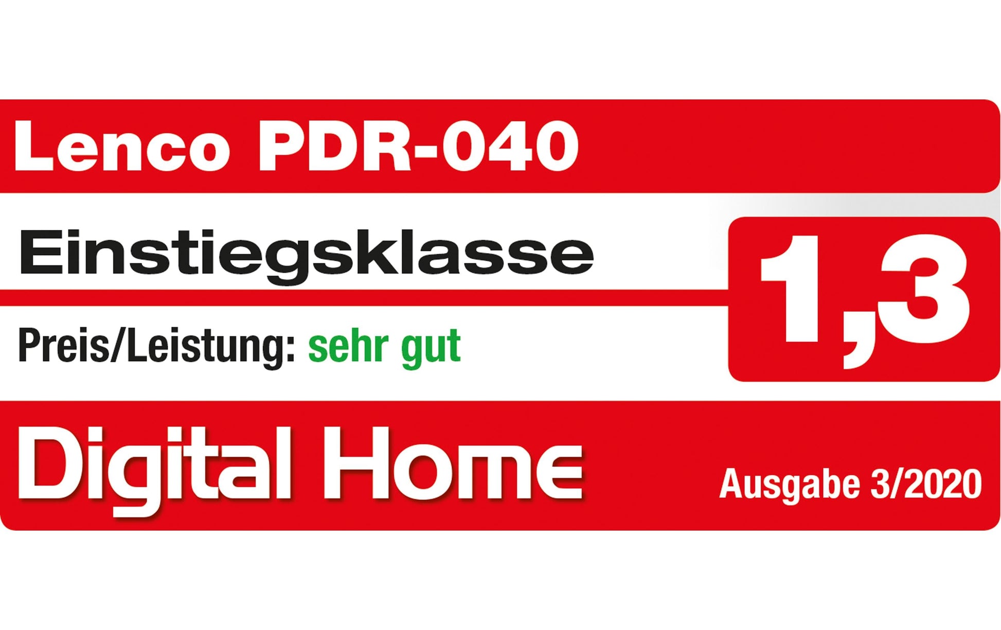 Lenco PDR-040 – DAB-/Internetradio – Portabel – DAB+, UKW, Bluetooth, Akkubetrieb – Schwarz