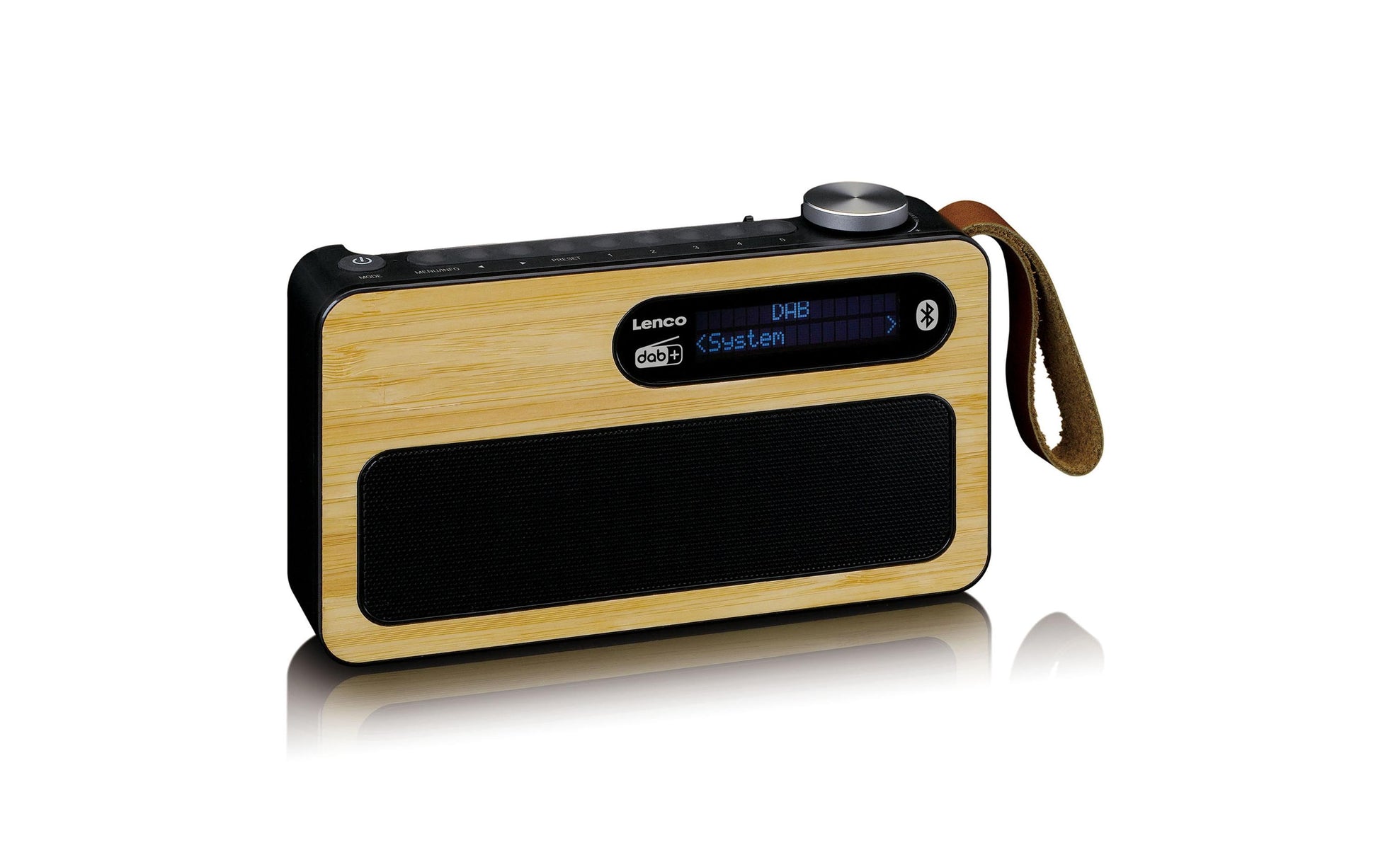 Lenco PDR-040 – DAB-/Internetradio – Portabel – DAB+, UKW, Bluetooth, Akkubetrieb – Schwarz