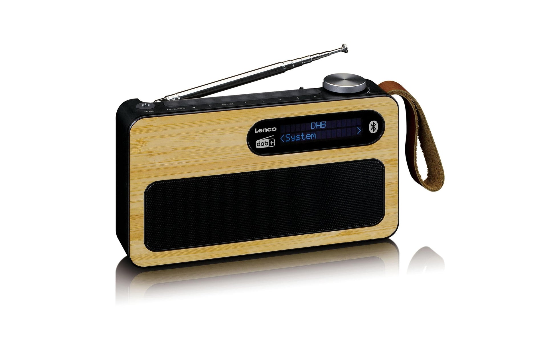 Lenco PDR-040 – DAB-/Internetradio – Portabel – DAB+, UKW, Bluetooth, Akkubetrieb – Schwarz