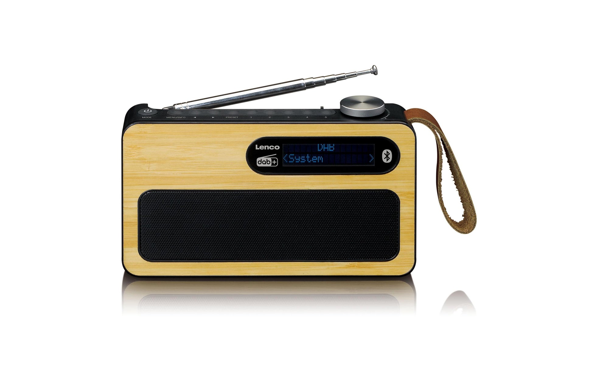 Lenco PDR-040 – DAB-/Internetradio – Portabel – DAB+, UKW, Bluetooth, Akkubetrieb – Schwarz
