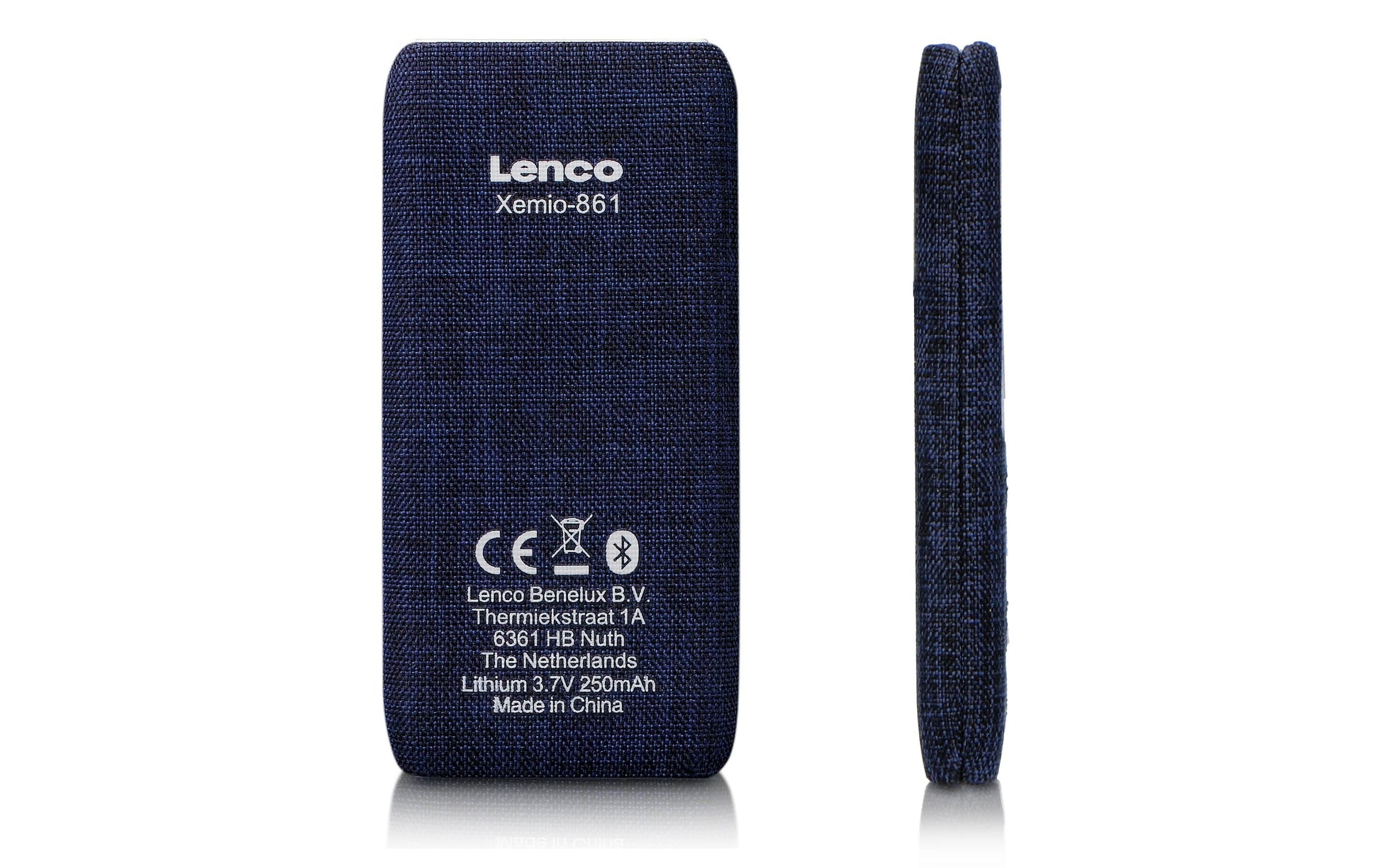 Lenco Xemio-861 – Hi-Res-Player (DAP) – 8 GB, microSD bis 64 GB, Bluetooth, UKW – Blau