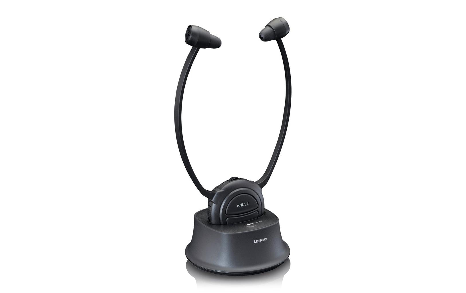 Lenco HPW-400 In-Ear Kopfhörer – Stereo, Kabel + BT, Schwarz