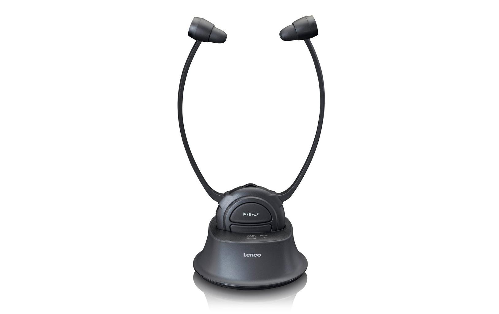 Lenco HPW-400 In-Ear Kopfhörer – Stereo, Kabel + BT, Schwarz