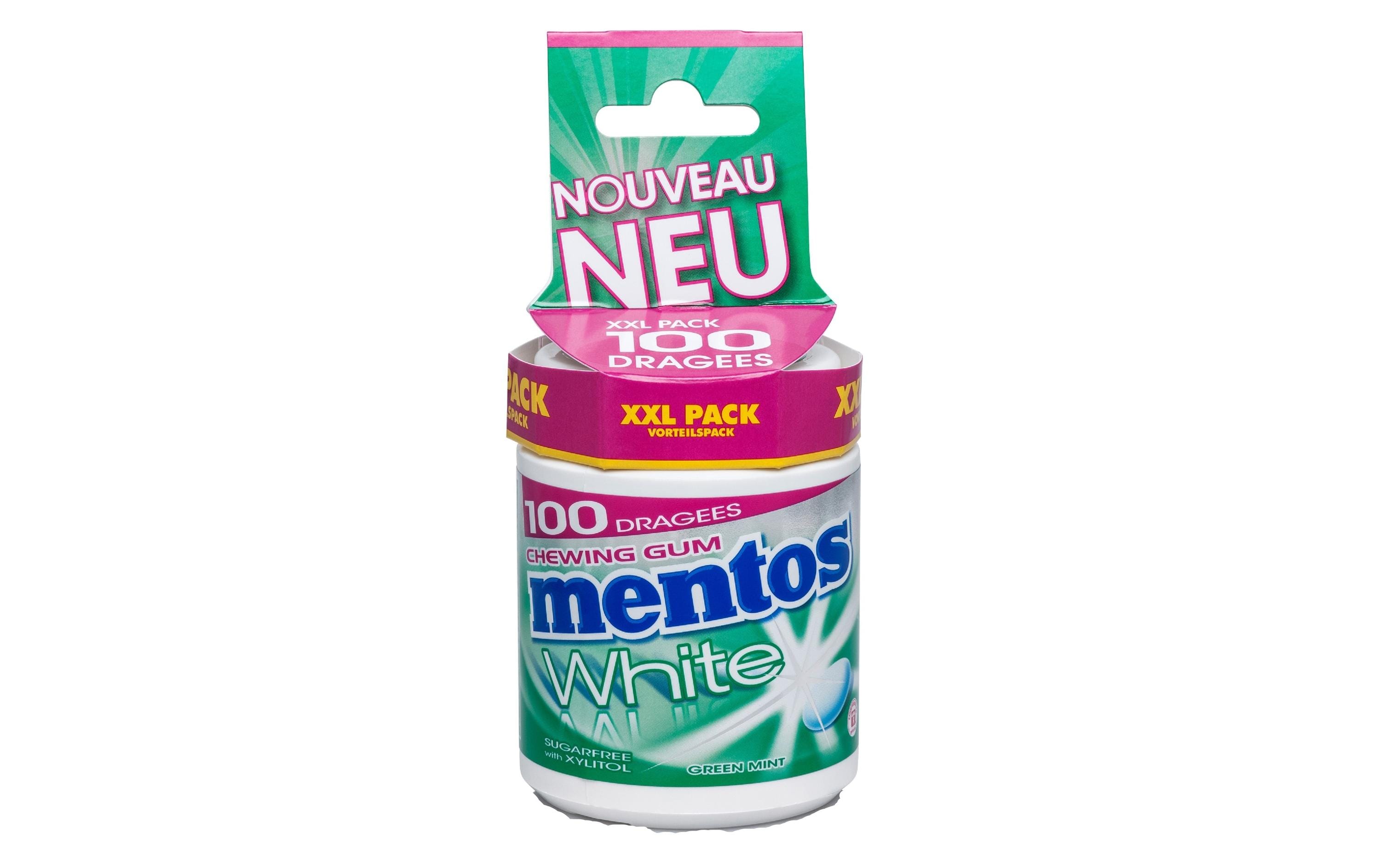 Mentos Kaugummi – Spearmint, zuckerfrei – 150 g