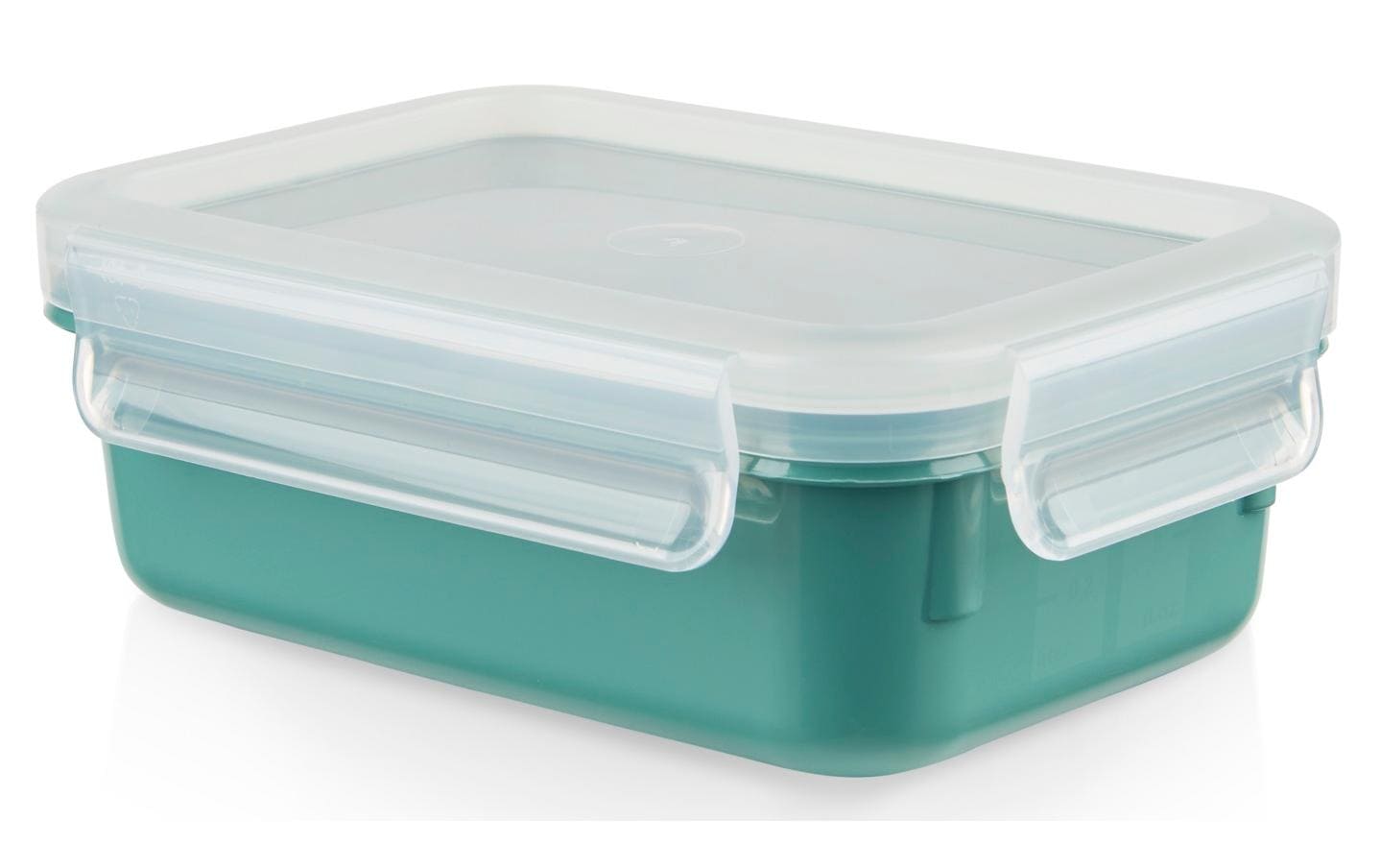 EMSA Vorratsdose 550 ml, 16,3 × 11,3 × 5,8 cm, Polypropylen (PP)/Thermoplastisches Elastomer (TPE), Petrol