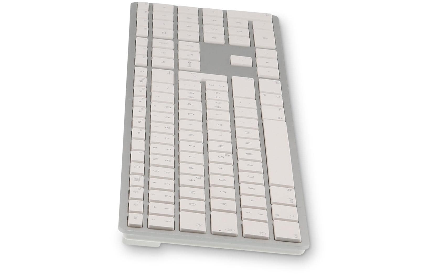 LMP WKB-1243 – Tastatur, kabellos (Bluetooth), CH-Layout (DE-CH), Fullsize (mit Ziffernblock), Scissor
