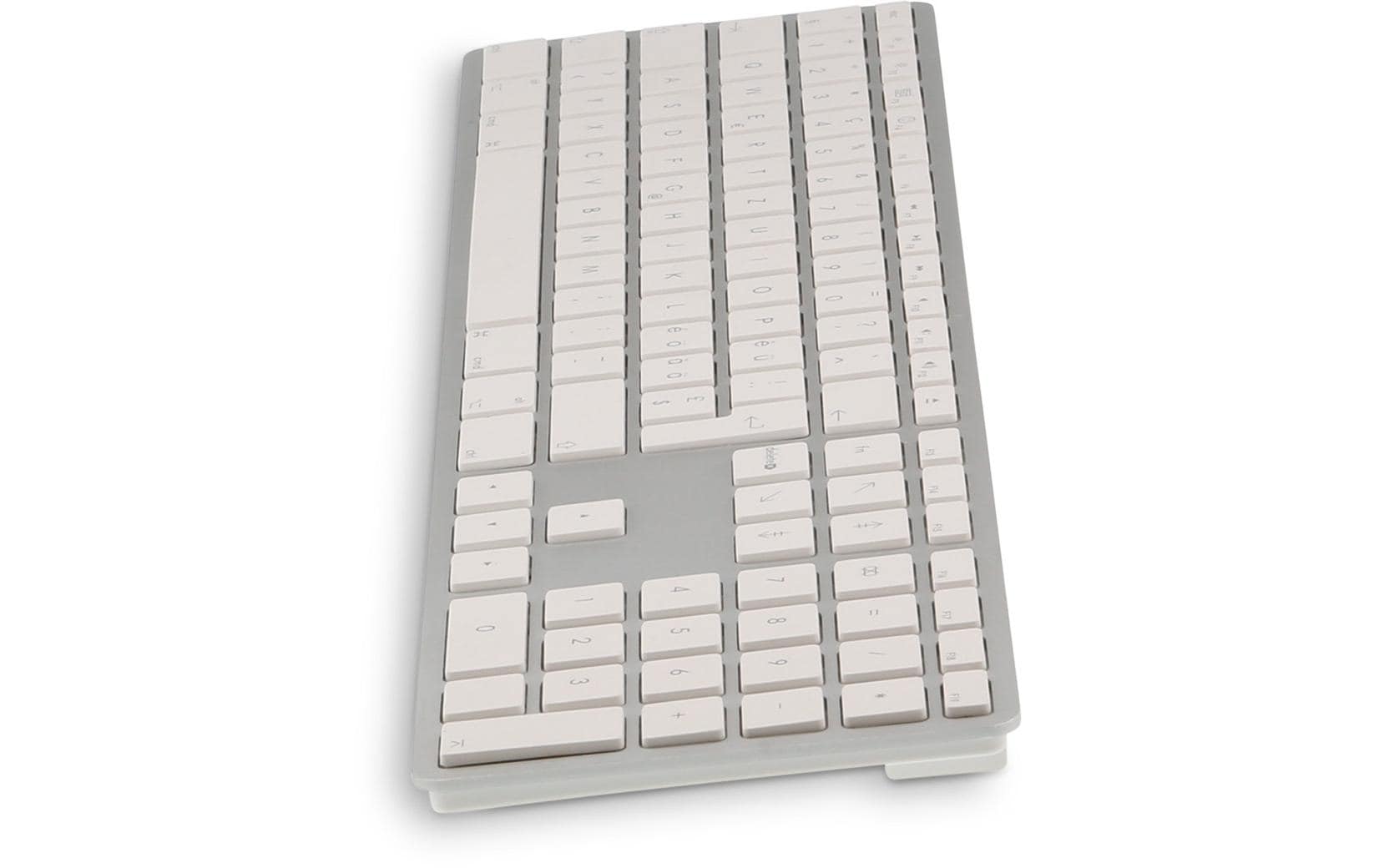 LMP WKB-1243 – Tastatur, kabellos (Bluetooth), CH-Layout (DE-CH), Fullsize (mit Ziffernblock), Scissor
