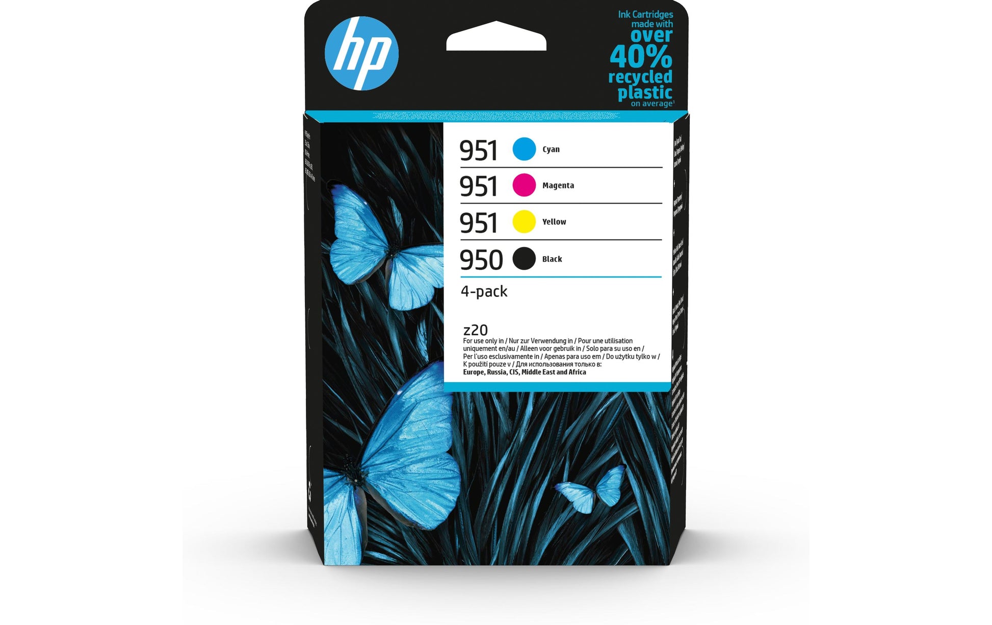 HP Tintenpatronen-Multipack 950/951, CMYK, 4er-Pack – für Inkjetdrucker und Multifunktionsgeräte