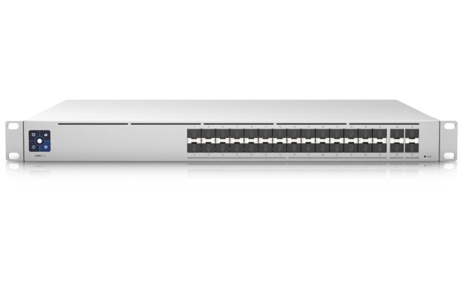 Ubiquiti UniFi Switch Pro Aggregation – Managed L3 Switch – 28× SFP+, 4× SFP28, 19", 1U