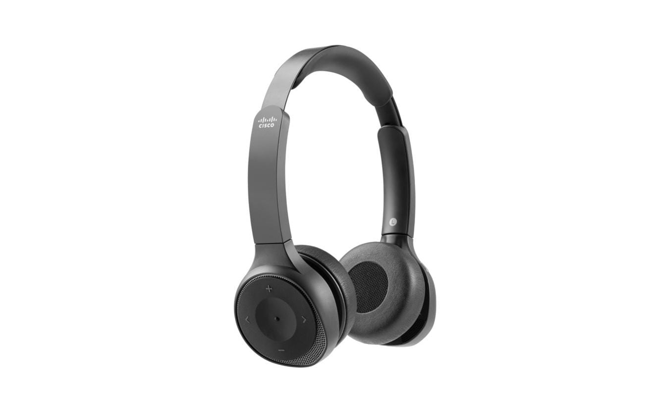 Cisco 730 – Duo On-Ear Headset – USB-A, Kabellos – Carbon-Schwarz