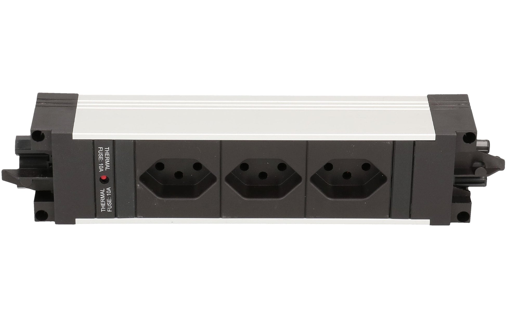 Bachmann STEP – Einbausteckdosenleiste, 3× T13, ohne Schalter, Stecker GST18I3