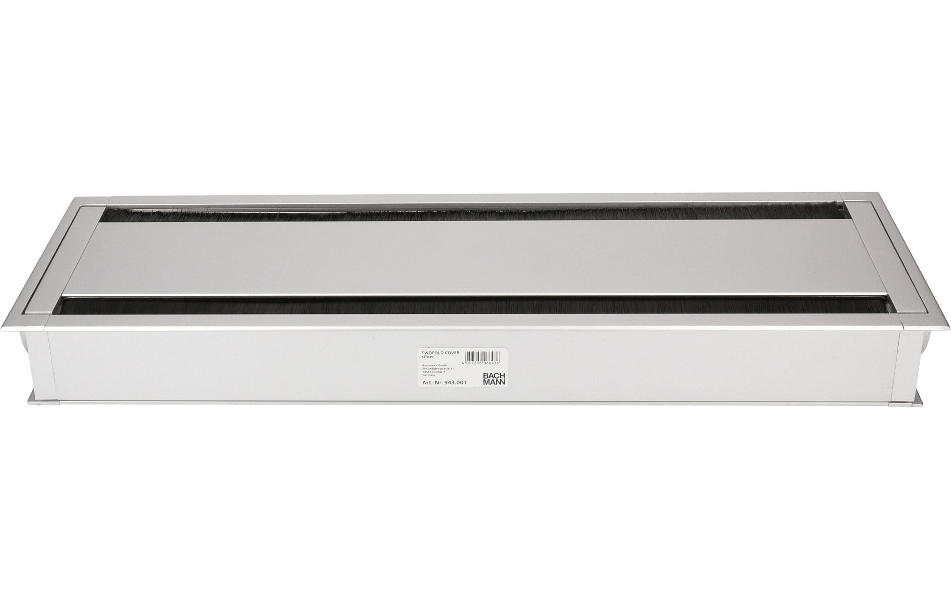 Bachmann TWOFOLD COVER Einbaurahmen, 420×150 mm, Aluminium – Silber