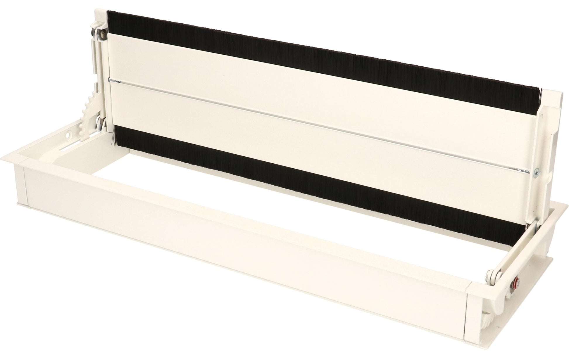 Bachmann Einbaurahmen für Steckerleisten, weiss, Aluminium, 420 mm × 150 mm