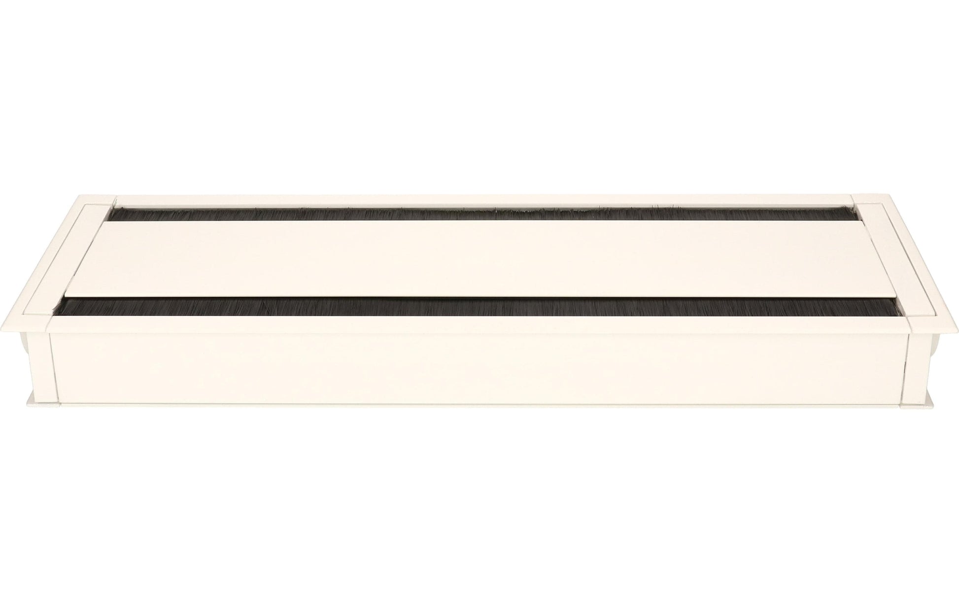 Bachmann Einbaurahmen für Steckerleisten, weiss, Aluminium, 420 mm × 150 mm