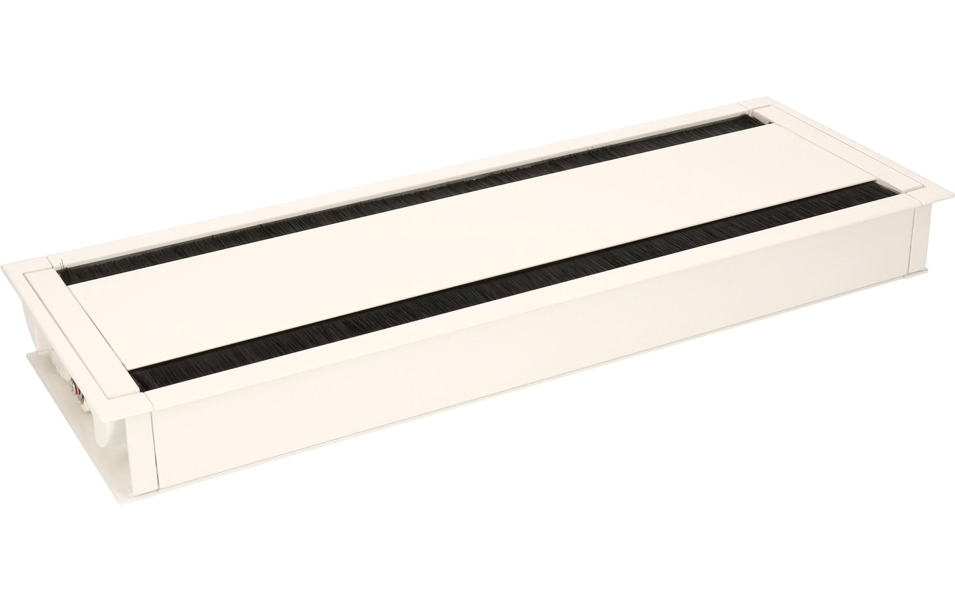 Bachmann Einbaurahmen für Steckerleisten, weiss, Aluminium, 420 mm × 150 mm