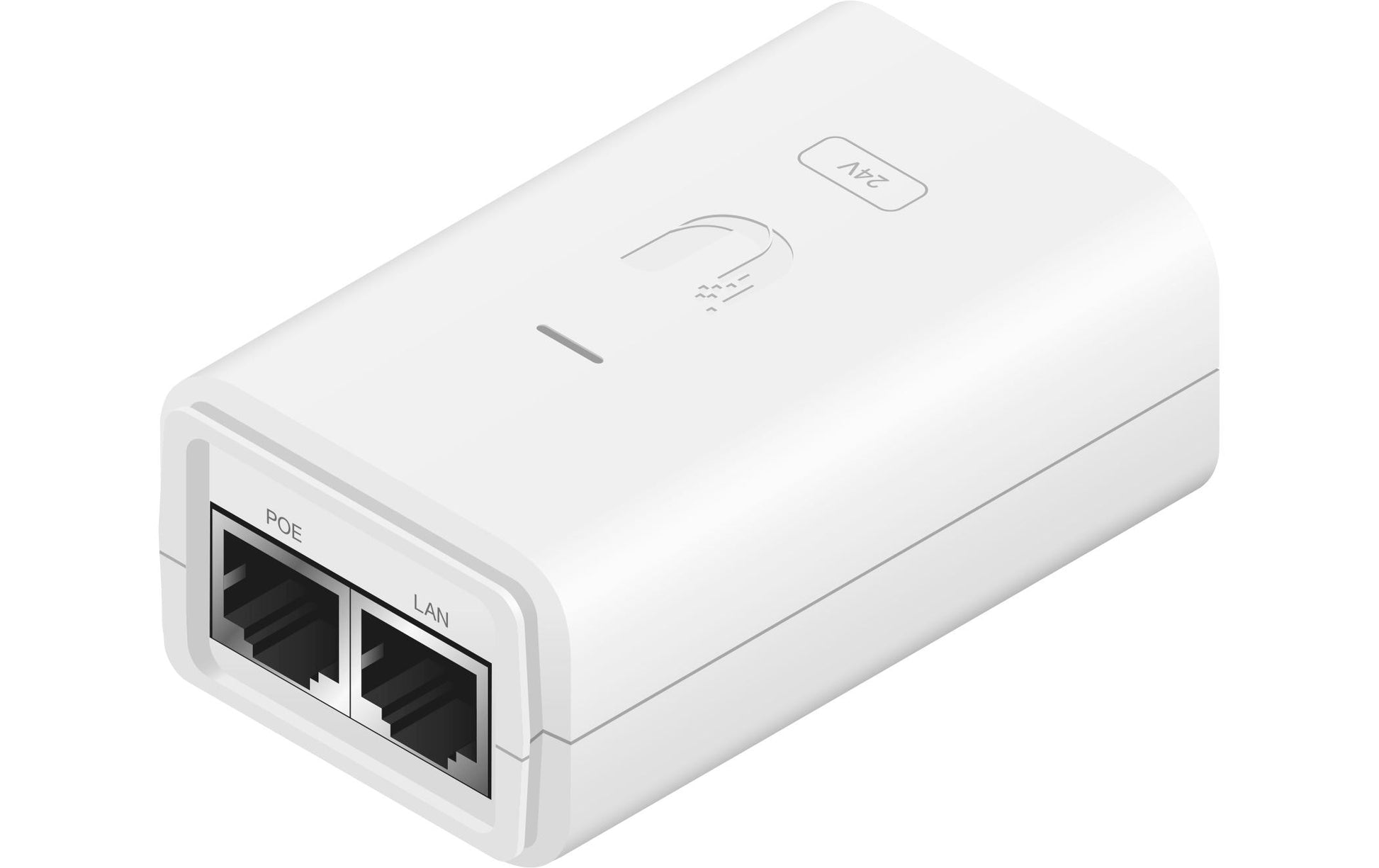 Ubiquiti PoE-Injektor 24 V/0,3 A (7 W) – Gigabit Ethernet, RJ-45×2 – weiss