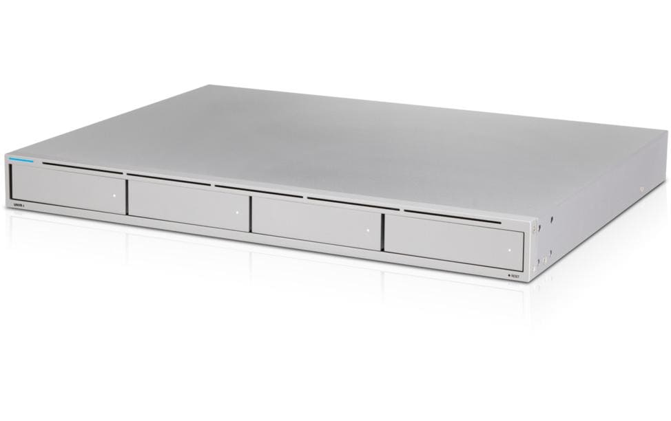 Ubiquiti UNVR NVR – 4 Einschübe für 2,5"/3,5" HDD, für bis zu 15 4K-Kameras oder 50 1080p-Kameras