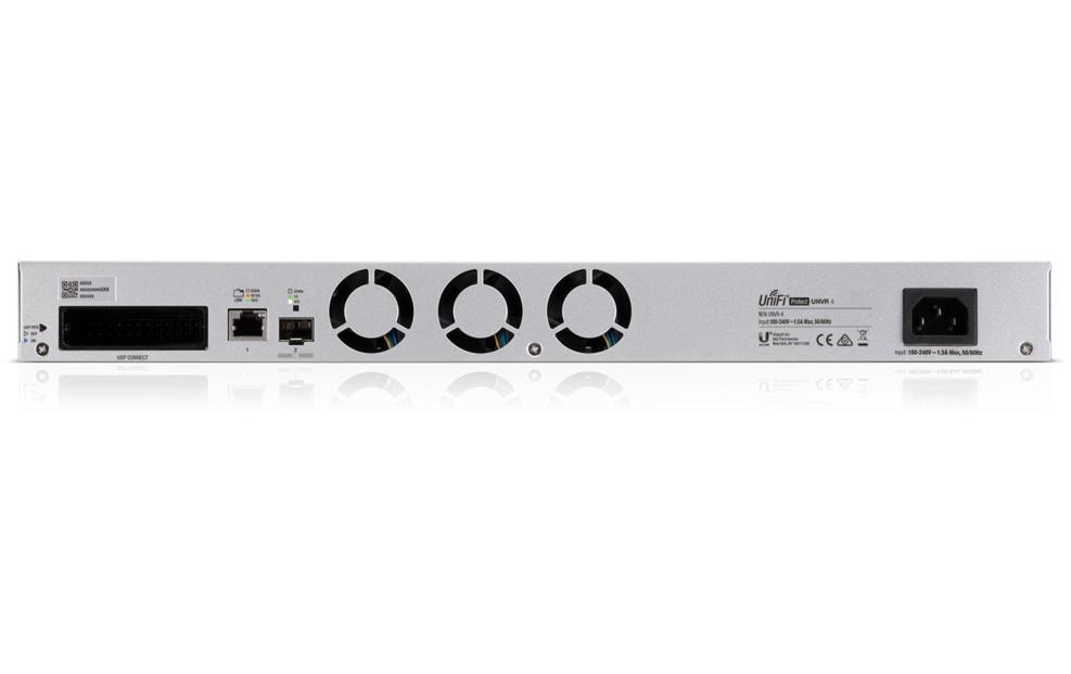 Ubiquiti UNVR NVR – 4 Einschübe für 2,5"/3,5" HDD, für bis zu 15 4K-Kameras oder 50 1080p-Kameras