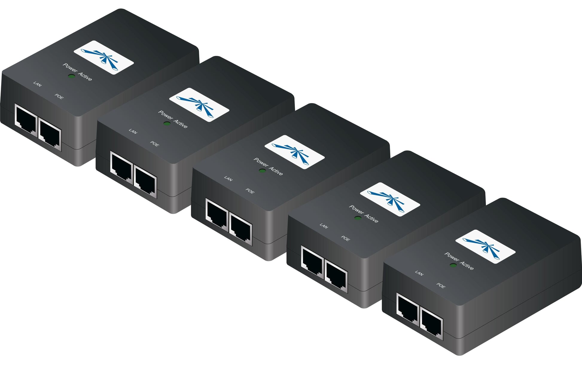 Ubiquiti POE-24-24W (5er) PoE-Midspan – 24 W, 24 V, 2× RJ-45