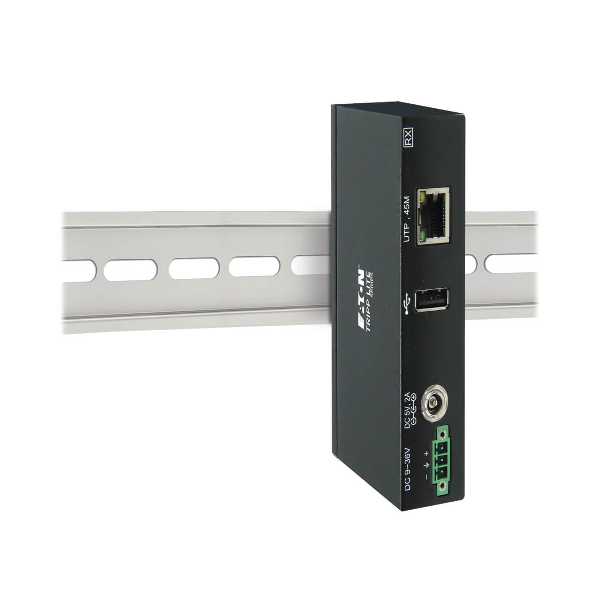 Tripp Lite B203-101-IND USB-Extender (Sender & Empfänger) – USB 2.0 (480 Mbit/s), 50 m, 2× USB-A – Schwarz