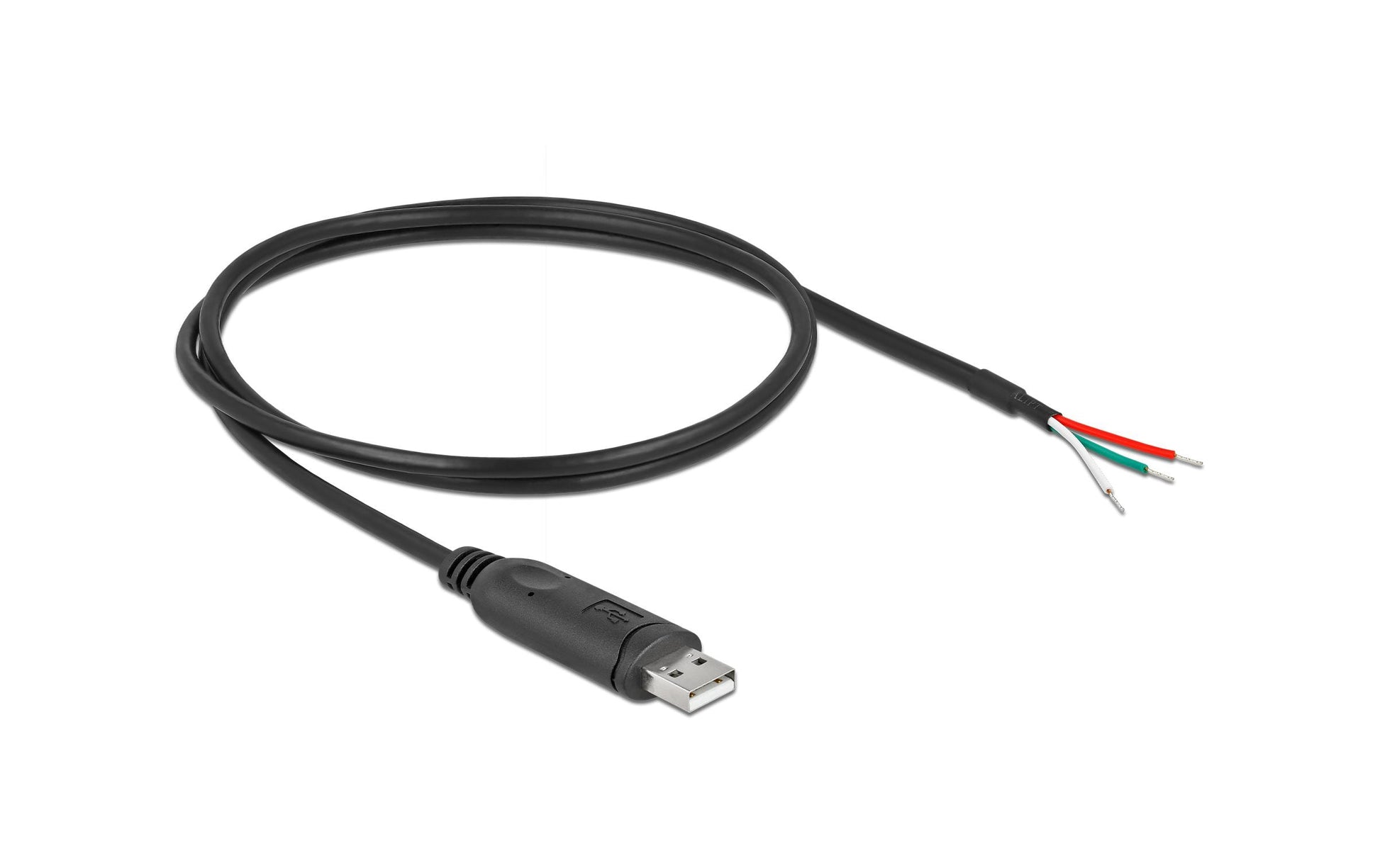 DeLOCK Adapterkabel USB-A zu RS-232 – USB 2.0 (480 Mbit/s), 1 m – Schwarz
