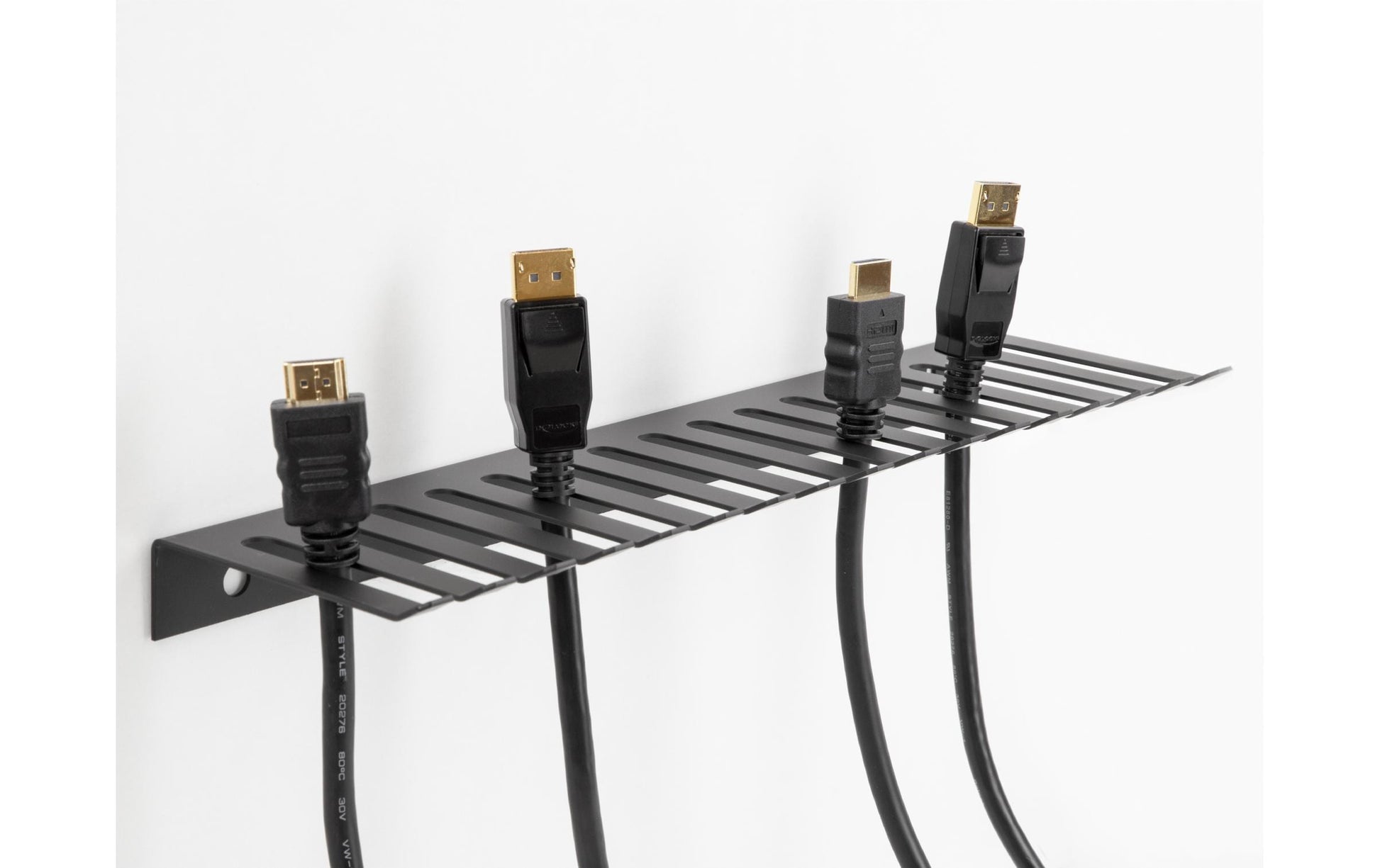 DeLOCK Kabelhalter, Metall, Wandmontage, für Kabel Ø bis 8 mm – Grau