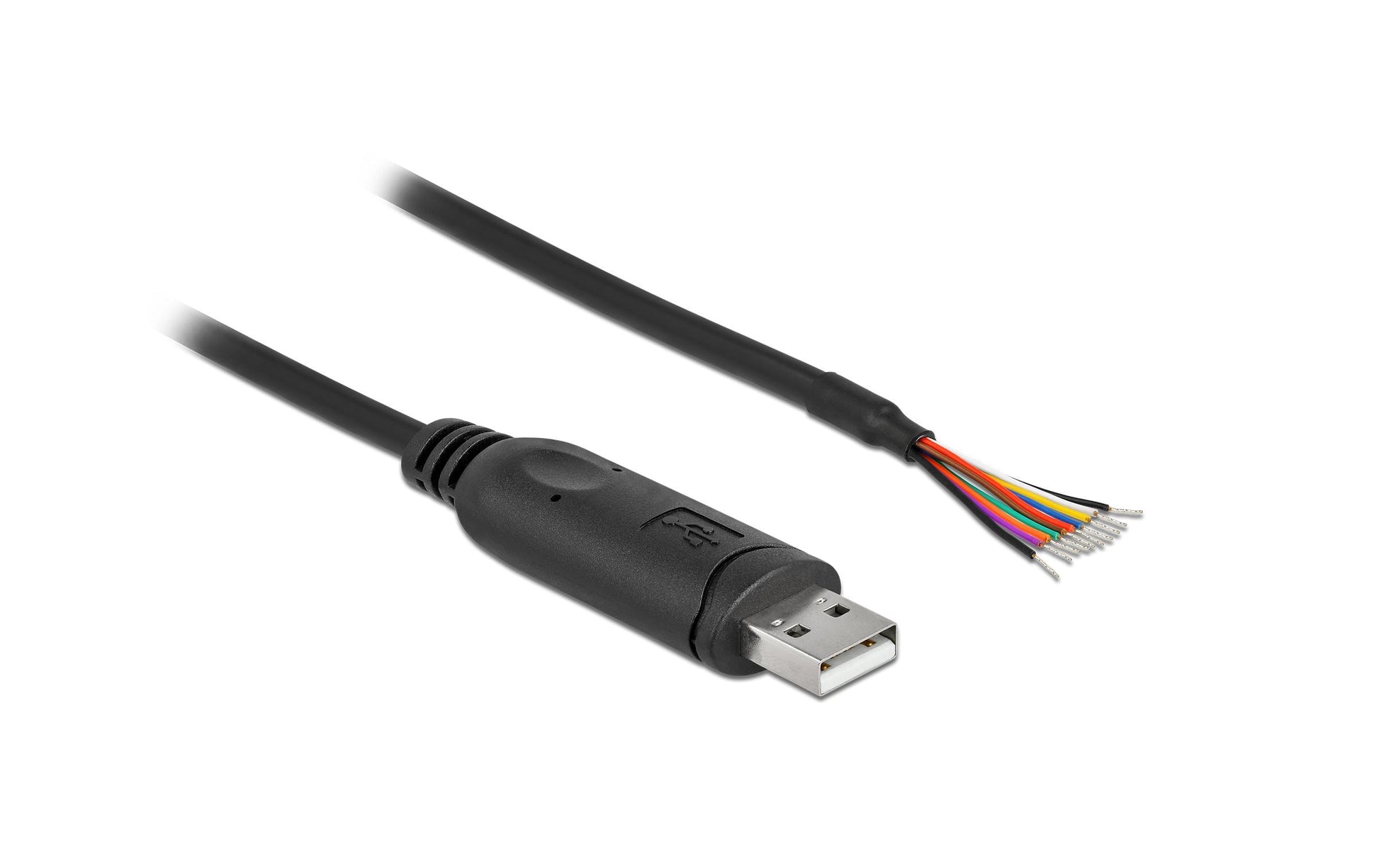 DeLOCK Adapterkabel USB-A zu RS-232 – USB 2.0 (480 Mbit/s), 1 m, Schwarz