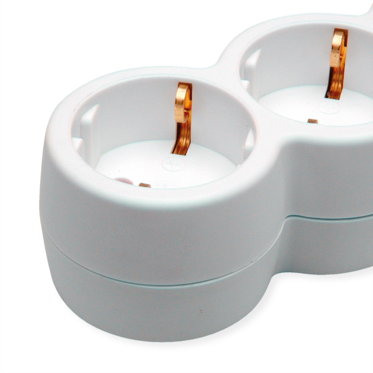 VALUE Steckdosenleiste – 3× Schuko (Typ E/F), 3 m, mit Schalter, Weiss