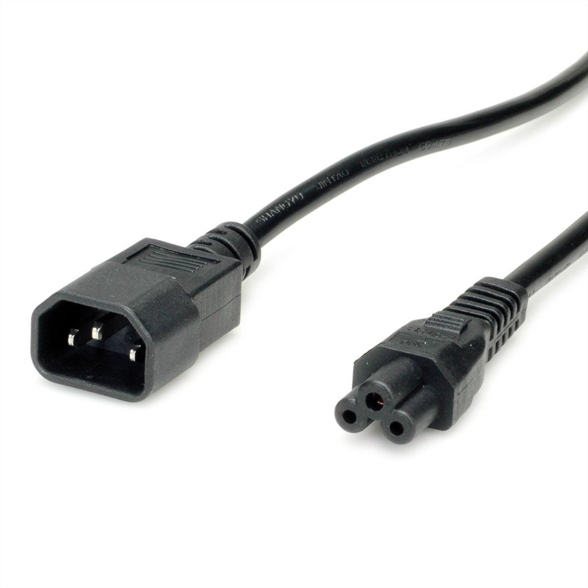 VALUE Netzkabel – IEC C14 zu IEC C5, 1,8 m, 250 V/2,5 A, Schwarz
