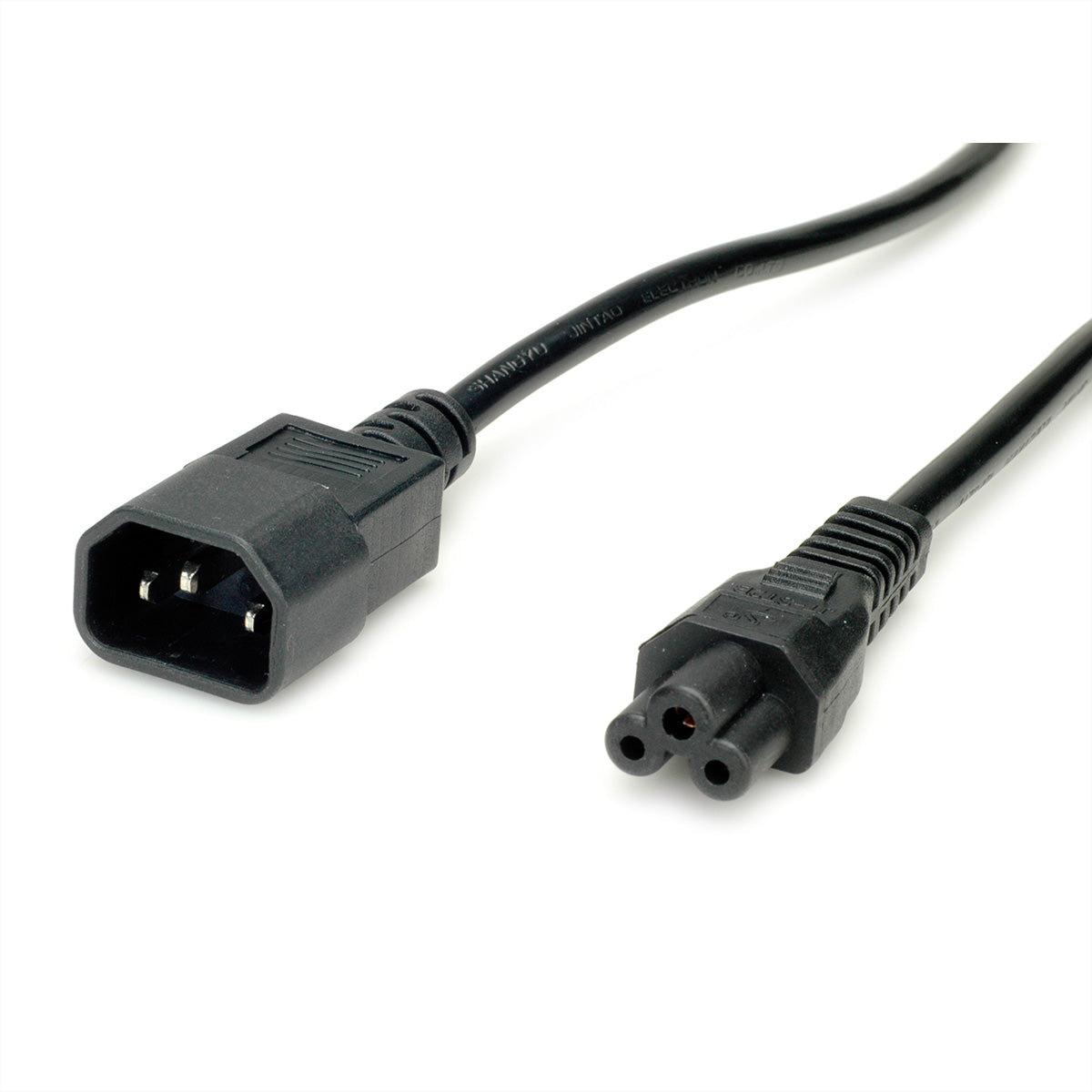 VALUE Netzkabel – IEC C14 zu IEC C5, 1,8 m, 250 V/2,5 A, Schwarz