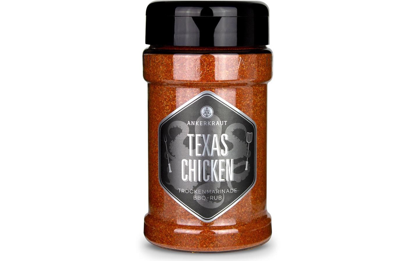 Ankerkraut Texas Chicken Gewürzmischung Pulver, vegetarisch – 230 g