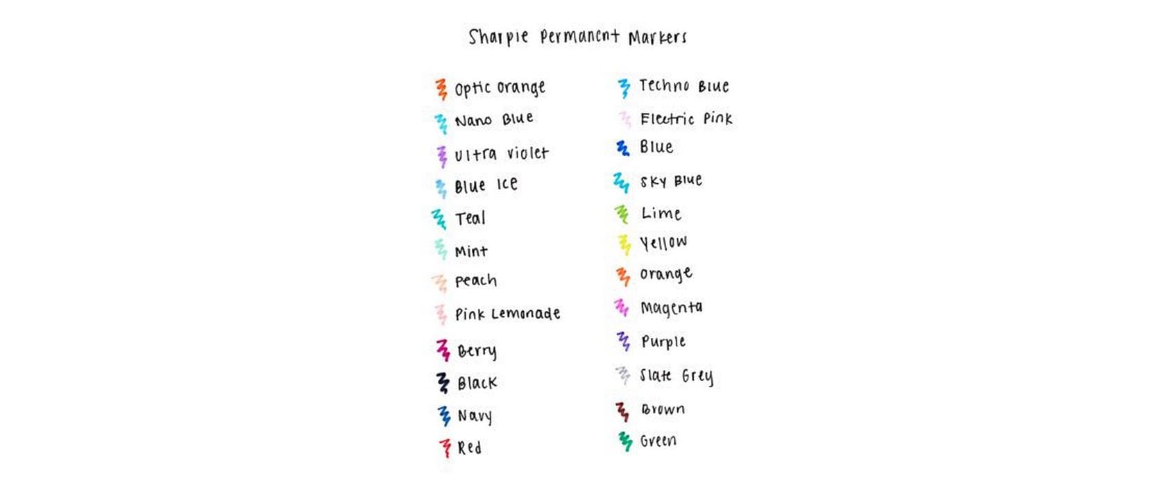 Sharpie Permanent Marker – mehrfarbig, 24er Pack