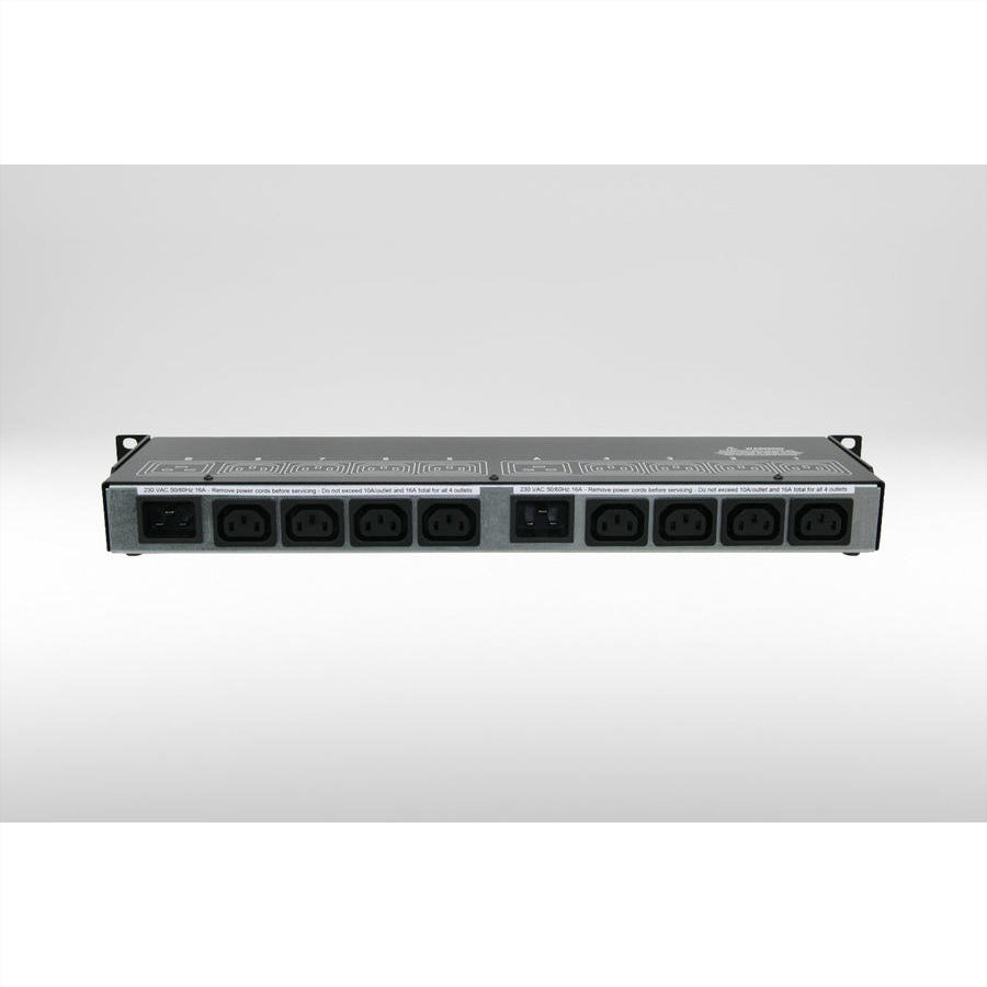 Neol Rack-Zugangsmodul – 230 V, 16 A – 2× C14 IN, 8× C13 OUT – Rackmontage, Schwarz – ePowerSwitch 8 M+/32