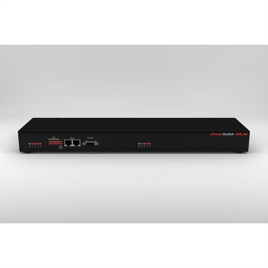 Neol 8XS/32-EU IP Power Switch – C13×8, Eingang IEC C14×2 – 16 A, 19" Rack – für ePowerSwitch Master-Serie
