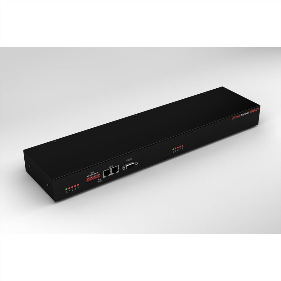 Neol 8XS/32-EU IP Power Switch – C13×8, Eingang IEC C14×2 – 16 A, 19" Rack – für ePowerSwitch Master-Serie
