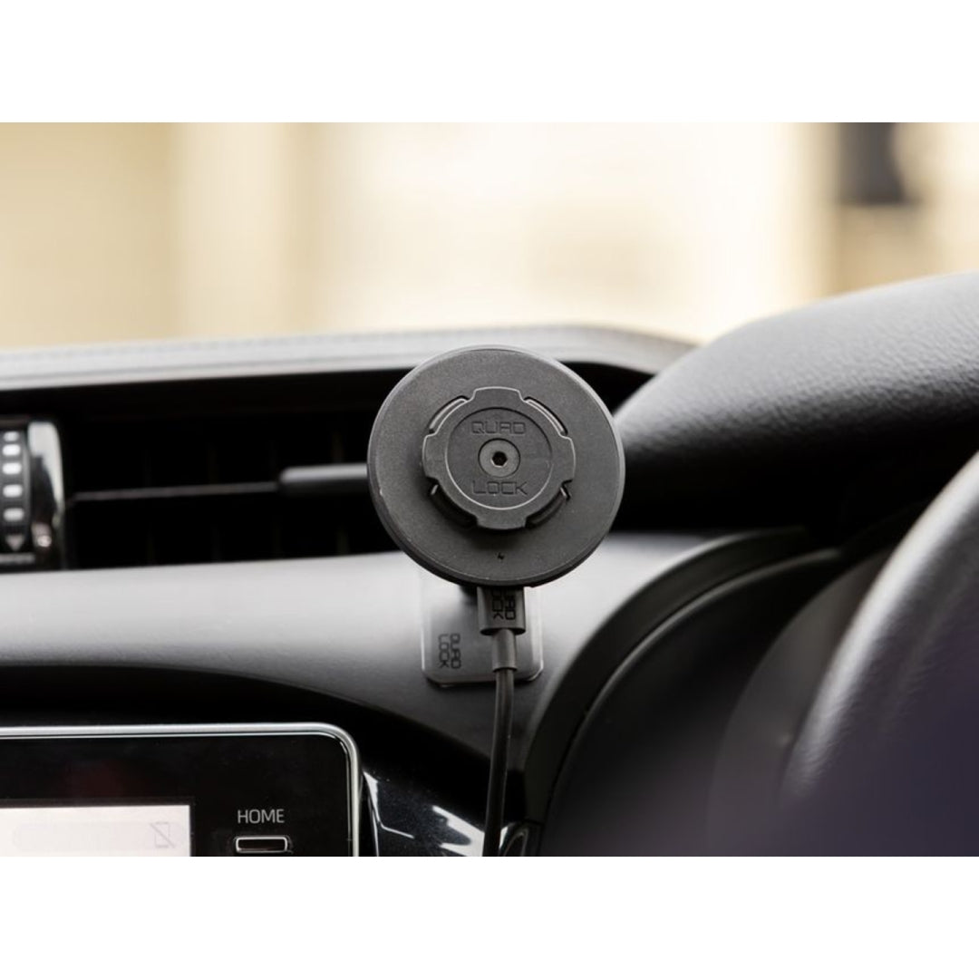 Quad Lock Auto-Halterung Klebe-Dashboard/Konsole – Auto-Halterung – Armaturenbrett, Klebend, Drehbar – Schwarz