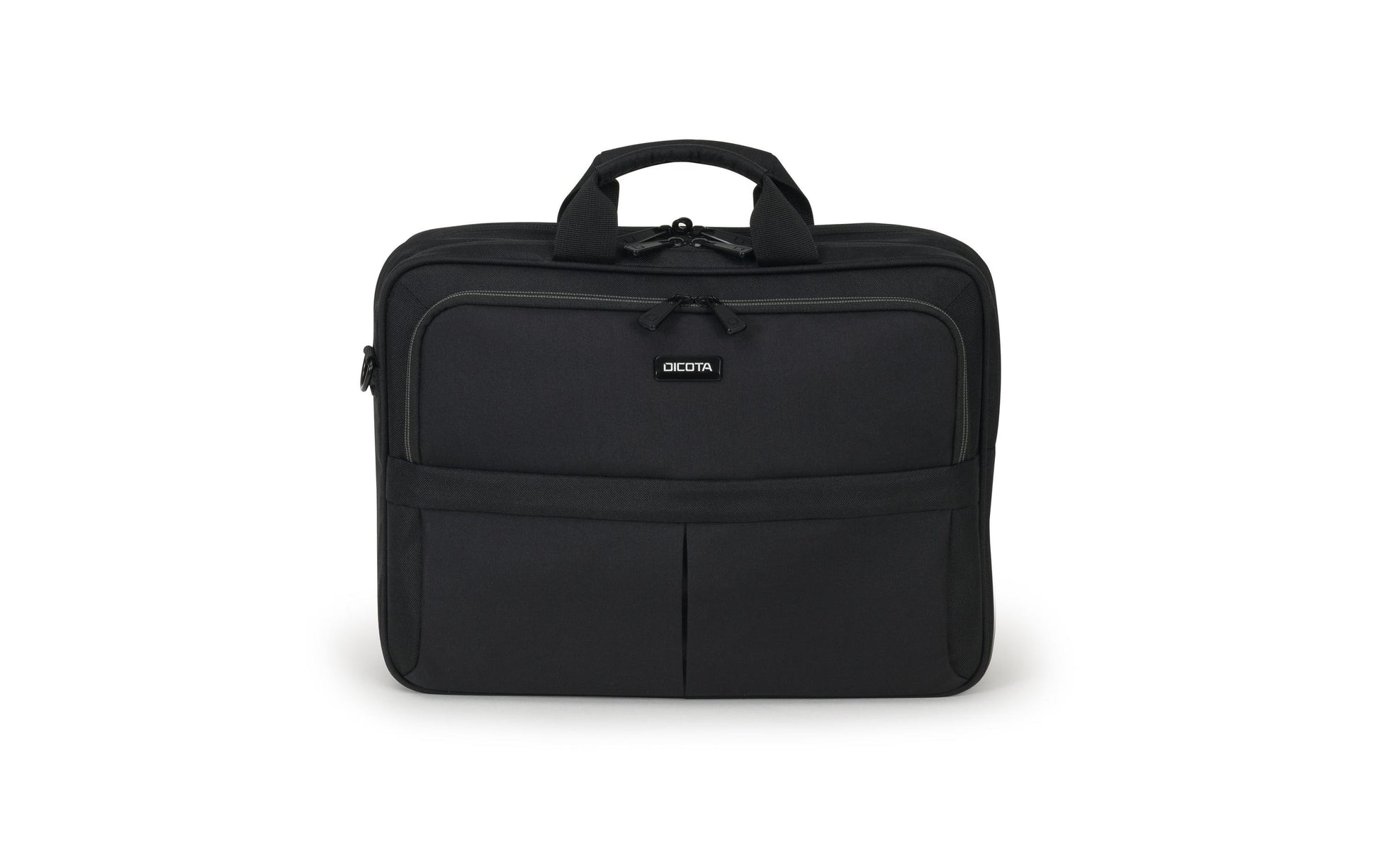 DICOTA Eco Top Traveller SCALE Notebook-Tasche bis 15,6" – Trolley-Band, aus recyceltem PET – Schwarz