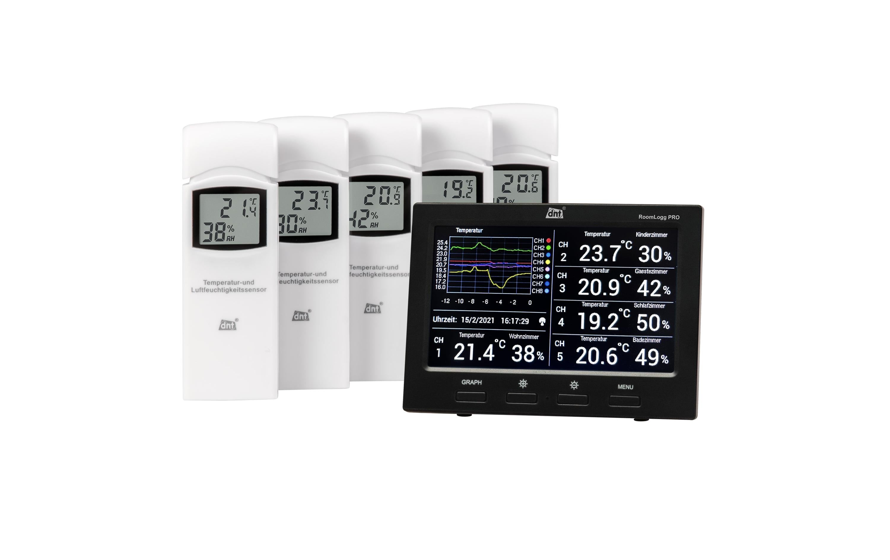 DNT RoomLogg PRO – Thermo-/Hygrometer, 126 g