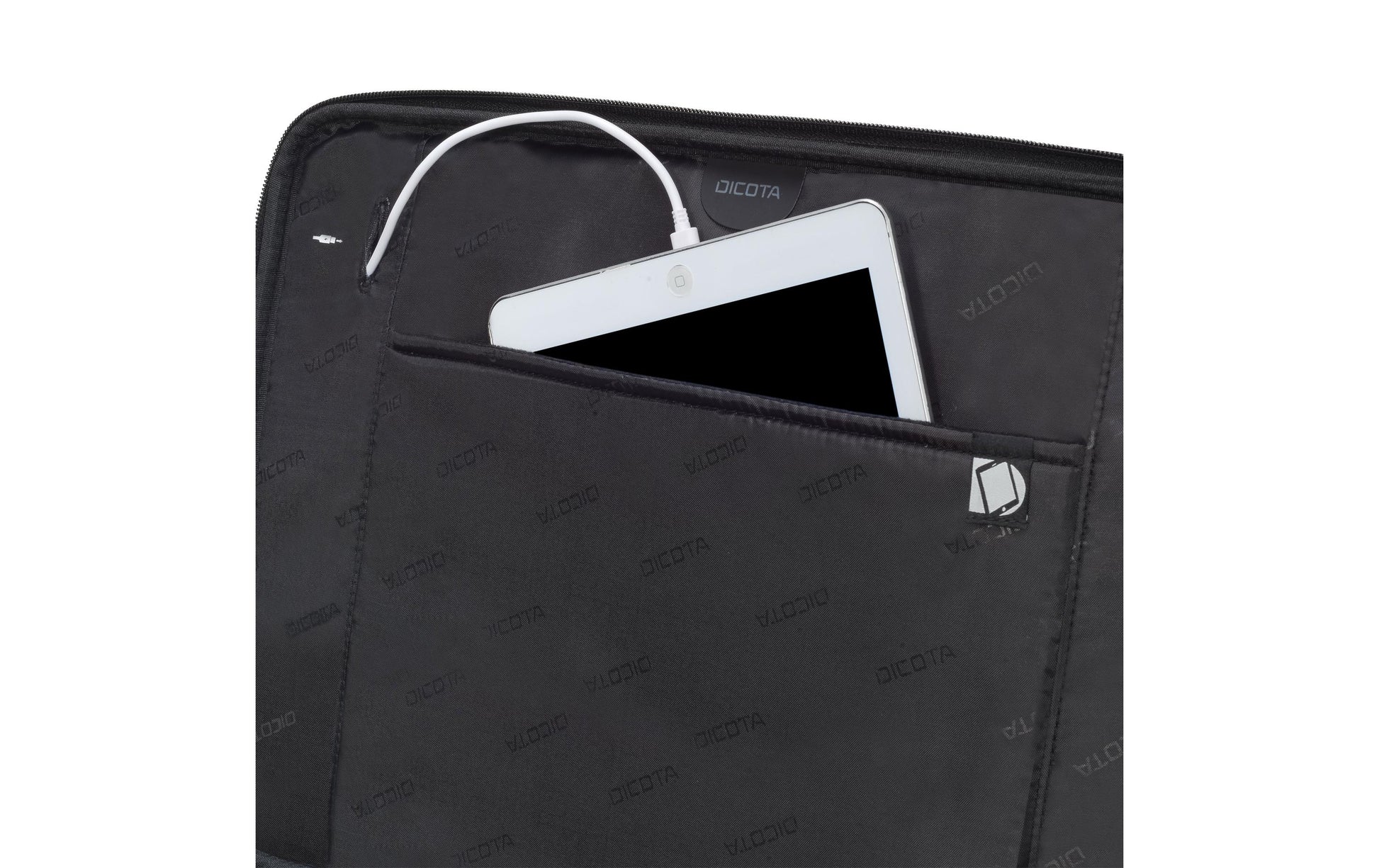 DICOTA Notebook-Tasche bis 15,6" – Trolley-Band, Schultergurt – Schwarz
