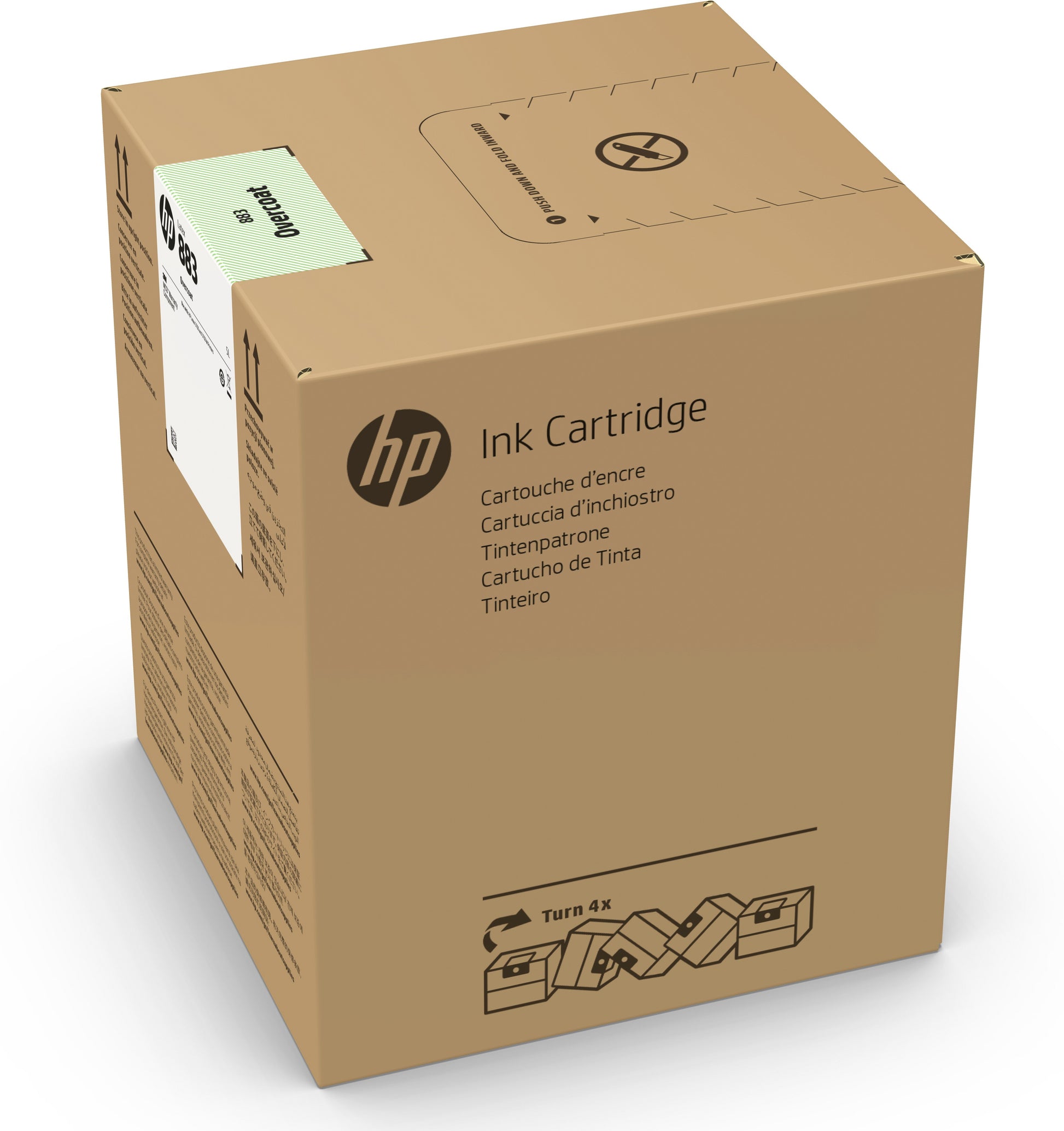 HP Tintenpatrone 883 Overcoat, 5'000 ml – für Latex-Drucker