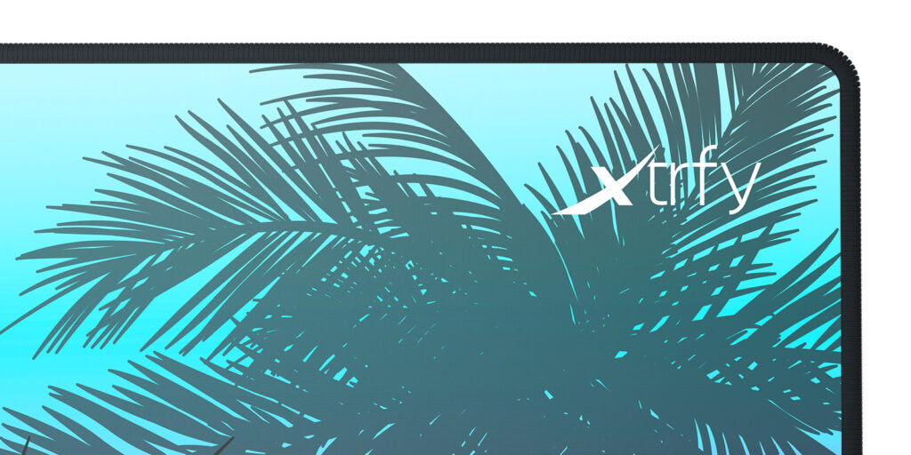 CHERRY XTRFY GP5 Miami XL – Gaming-Mauspad – 920 × 400 mm, Stoff, Gummi, Mehrfarbig (Blau)