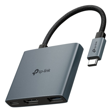 TP-Link UH3020C Multiport-Adapter – USB-C, 1× HDMI, 1× USB-A, 100 W PD, für Windows/Mac/ChromeOS