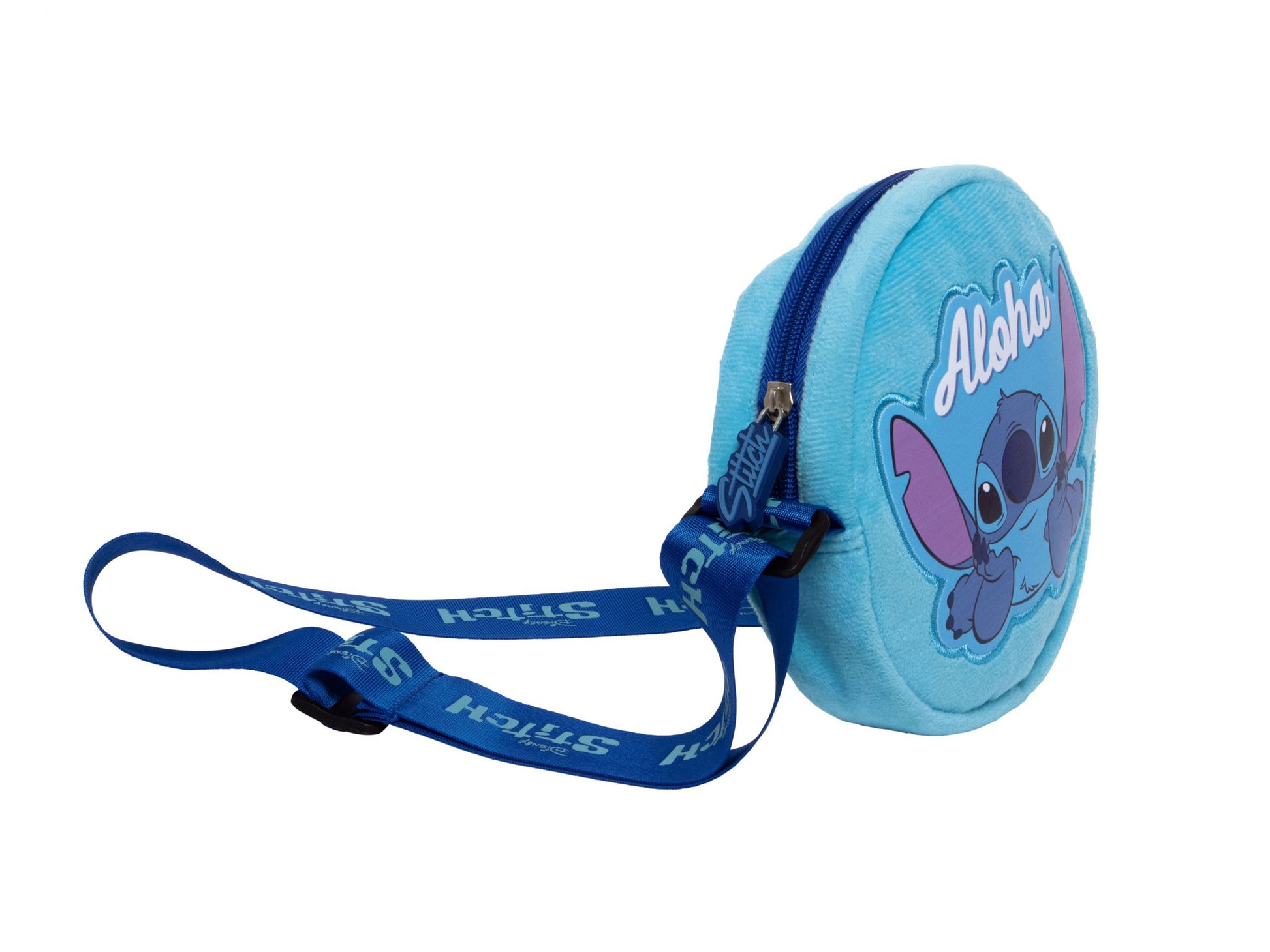Arditex WD16681 – Umhängetasche, Polyester, Blau, Motiv Lilo & Stitch, 16 × 16 × 16 cm